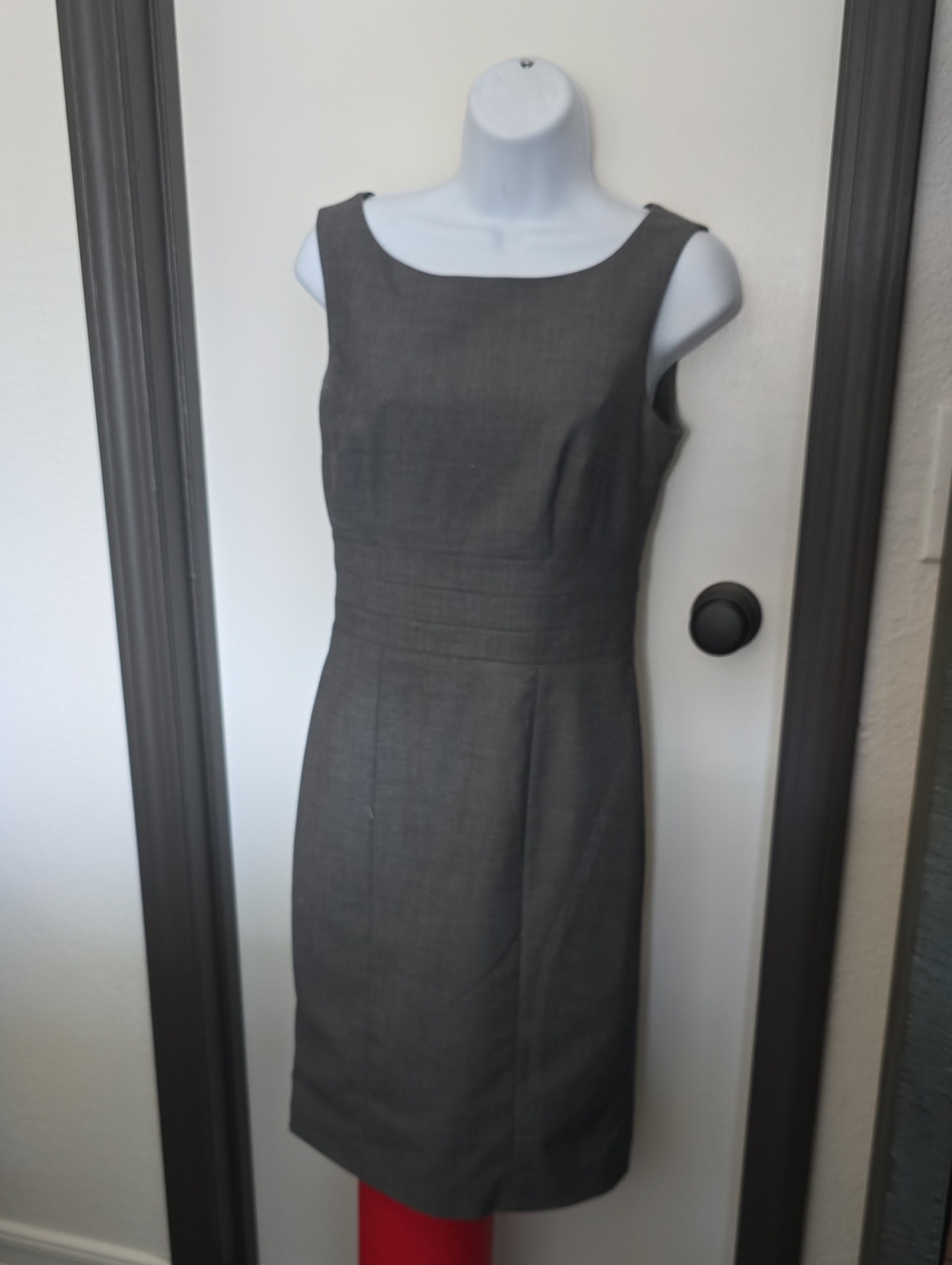 H&M Dark Gray Sleeveless Sheath Dress
